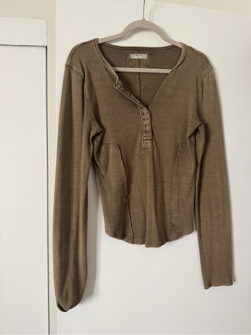 Free People Ribbed Henley - Picture 2 of 4